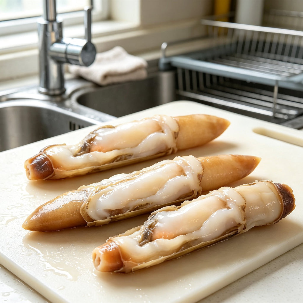 Frozen Whole Giant Razor Clams