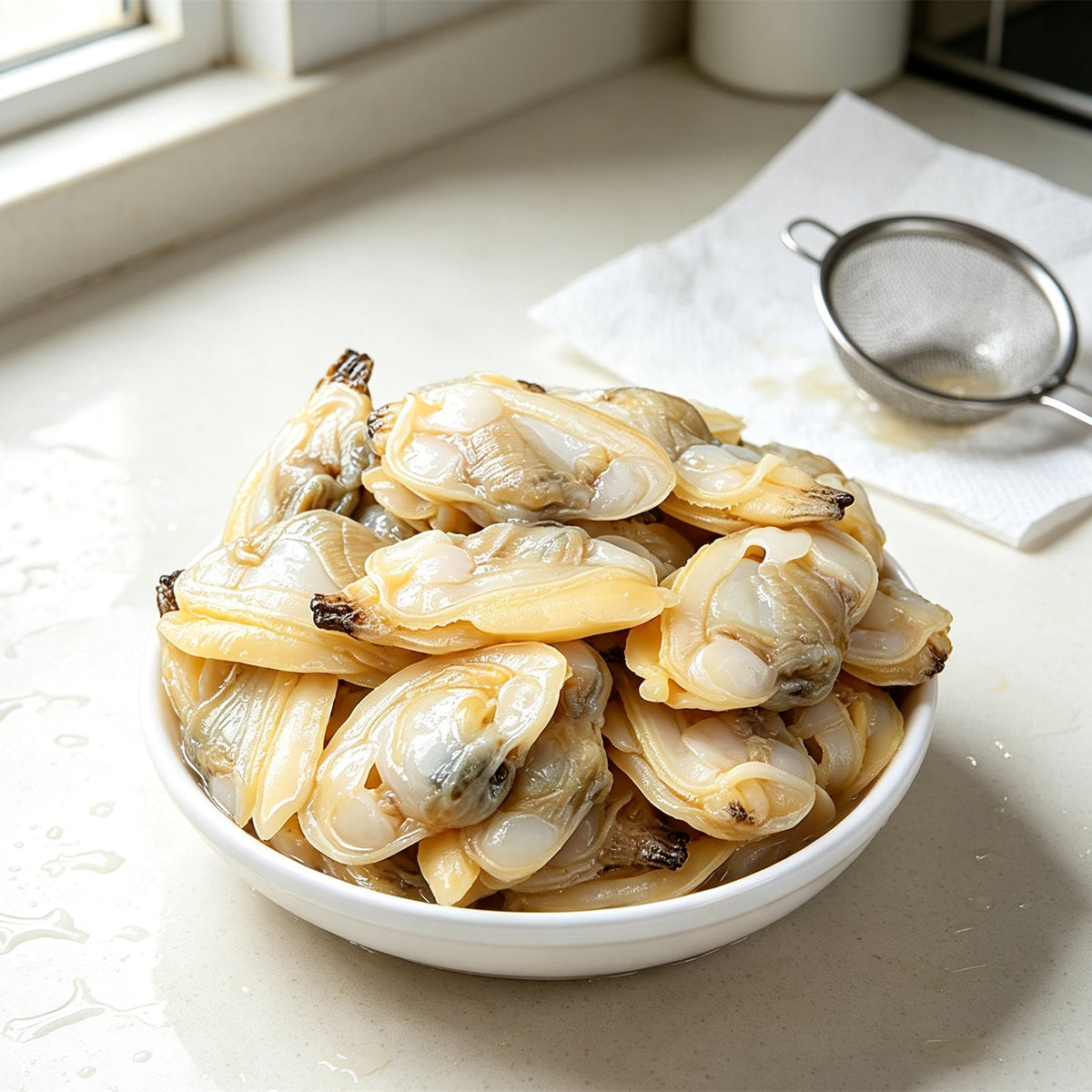 Fresh Shucked Sea Clam Meat