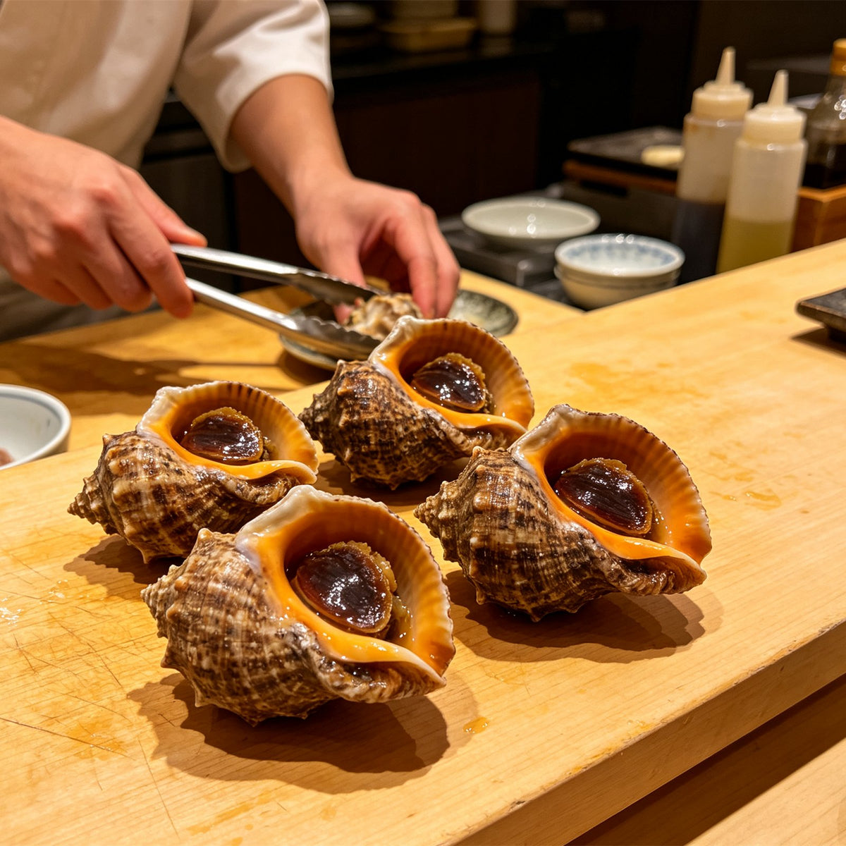Fresh Whole Sea Snails In Shell